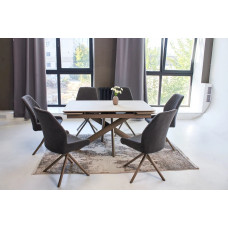 Стол Итали 160, керамика Travertine Avorio